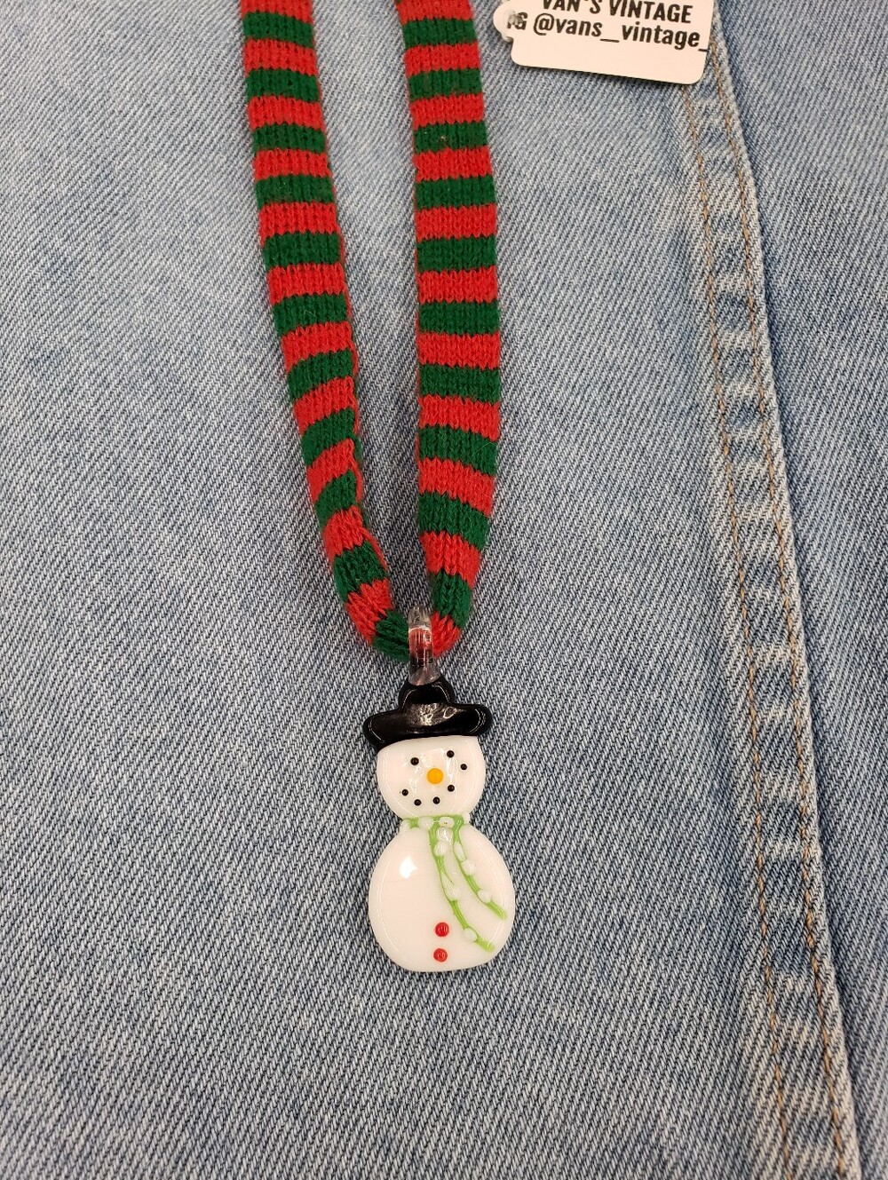 Snowman Christmas Choker Necklace